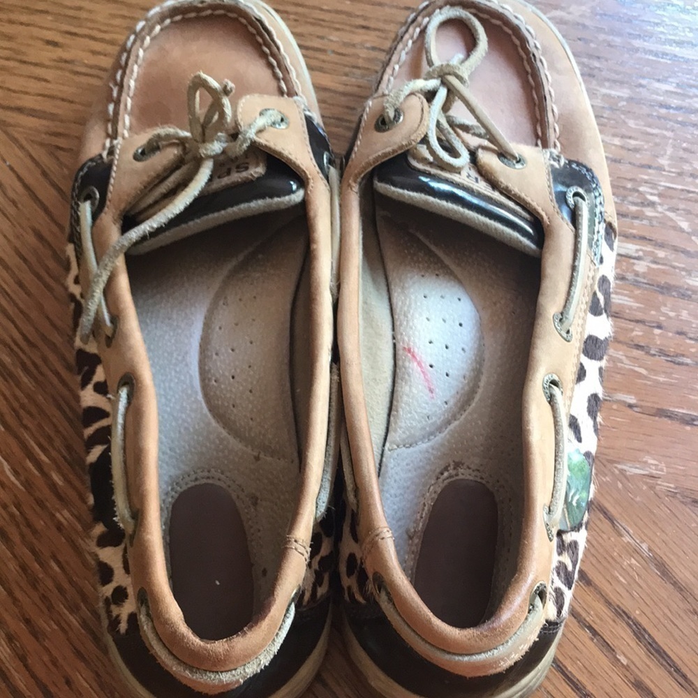 sperry Topsiders Animal Print Shoes 7.5 - Picture 4 of 6